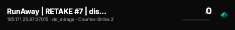 RunAway | RETAKE #7 | discord.gg/runaway [TR] live status badge
