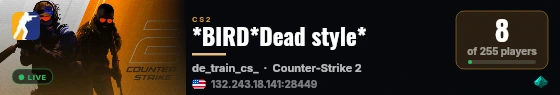 ...Public DEV|CS2|APLHA... live status badge
