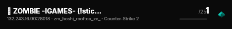 ➡️ ZOMBIE -IGAMES- (!stickers | !skin | !knife | !gloves...) live status badge