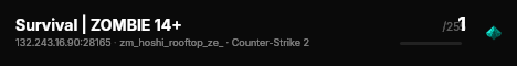 Survival | ZOMBIE 14+ live status badge