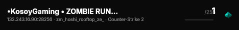 •KosoyGaming • ZOMBIE RUN • [2#] !shop live status badge