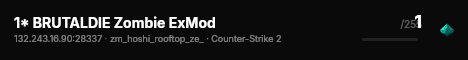 1* BRUTALDIE Zombie ExMod live status badge