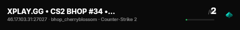 XPLAY.GG • CS2 BHOP #34 • [NL] live status badge
