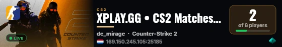 XPLAY.GG • CS2 Matches #693 live status badge