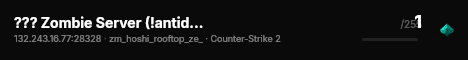 ??? Zombie Server (!antidote !class) live status badge