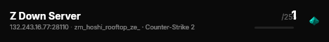 Z Down Server live status badge