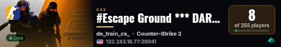 #Escape Ground *** DARK MOD *** live status badge