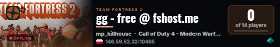 gg - free @ fshost.me live status badge