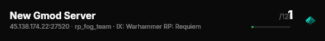 New Gmod Server live status badge