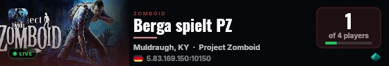Berga spielt PZ live status badge