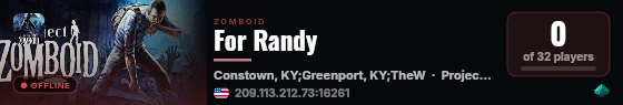 For Randy live status badge