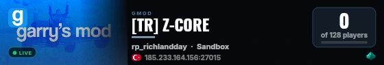 [TR] Z-CORE live status badge