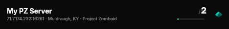 My PZ Server live status badge