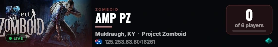 AMP PZ live status badge