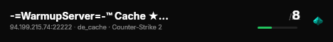 -=WarmupServer=-™ Cache ★MultiCFG™★FFA-DM★ live status badge