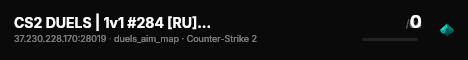 CS2 DUELS | 1v1 #284 [RU] — CYBERSHOKE.NET (ARENA MAPS) live status badge