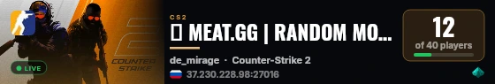 🔥 MEAT.GG | RANDOM MODELS #17 | MIRAGE live status badge