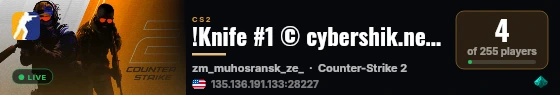 !Knife #1 © cybershik.net (Zombie) live status badge