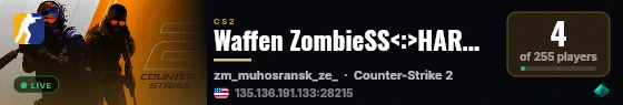Waffen ZombieSS<:>HARD GAMEPLAY live status badge