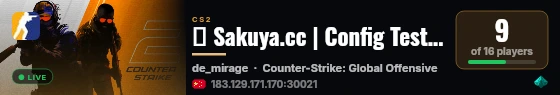 ✿ Sakuya.cc | Config Testing | 1155 | Q: 924412556 live status badge