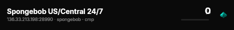 Spongebob US/Central 24/7 live status badge