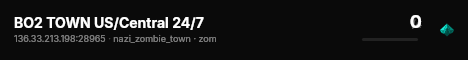 BO2 TOWN US/Central 24/7 live status badge