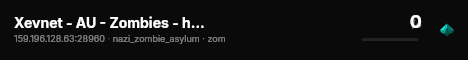 Xevnet - AU - Zombies - https://xevnet.au live status badge