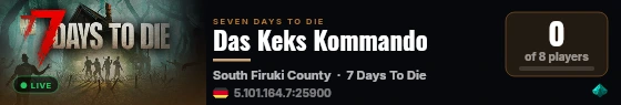 Das Keks Kommando live status badge