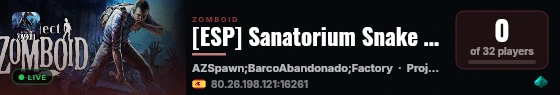 [ESP] Sanatorium Snake By Chatarrero live status badge