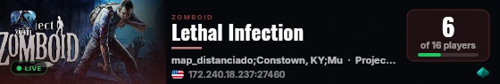 Lethal Infection live status badge