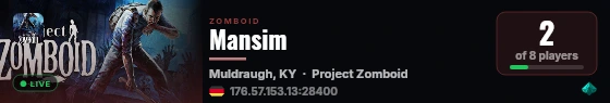 Mansim live status badge