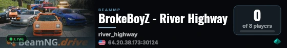 BrokeBoyZ - River Highway live status badge