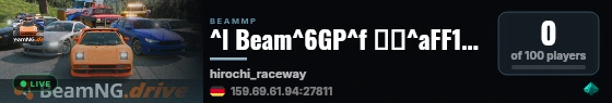 ^l Beam^6GP^f ⚑〡^aFF1600^f〡^cRacing^f〡^6Laptimer ^e& ^6Live Flags^f〡Powered by ^cHRZN ^fHosting^f〡^7BeamGrandPrix:BGP:BEAMGPTV:Race live status badge