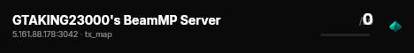 GTAKING23000's BeamMP Server live status badge
