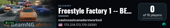 Freestyle Factory 1 -- BEAMNG DRIVE MODDING HUB-- live status badge