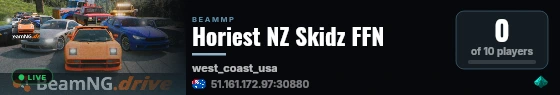Horiest NZ Skidz FFN live status badge