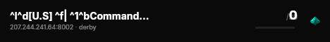 ^l^d[U.S] ^f| ^1^bCommand Gaming ^f| ^eVanilla^f| ^aDerby live status badge