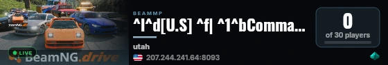 ^l^d[U.S] ^f| ^1^bCommand Gaming ^f| ^eVanilla^f| ^aUtah USA live status badge