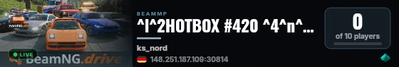 ^l^2HOTBOX #420 ^4^n^oHAPPY 420!^r | Nordschleife | 5 Fahrzeuge Spawnbar pro Spieler live status badge