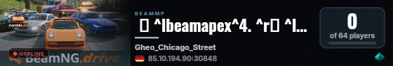  ⚡ ^lbeamapex^4. ^r❙ ^l^cRace ^r❙ ^l^6Chicago ^r❙ ^l^cAutomatic Races ^r^l^6•^l ^cStats  ^r❙ ^l^6by ^fbeamsharp^r^l^4. ^r❙ ^7BeamApex:BeamSharp:Beam#:Rigged live status badge