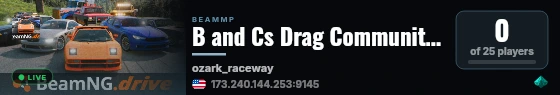 B and Cs Drag Community | Drag Racing | Race| Fast live status badge