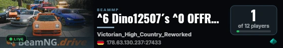 ^6 Dino12507´s ^0 OFFROAD /^2 24/7 live status badge