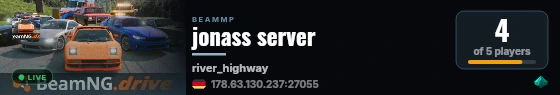 jonass server live status badge