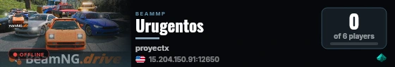 Urugentos live status badge