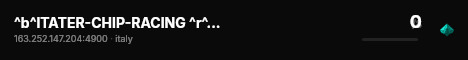 ^b^lTATER-CHIP-RACING ^r^l Italy ^r^l^eVanilla Plus live status badge