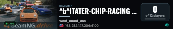 ^b^lTATER-CHIP-RACING ^r^l WestCoastUSA ^r^l^eVanilla live status badge