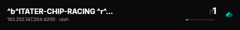^b^lTATER-CHIP-RACING ^r^l Utah ^r^l^eVanilla live status badge