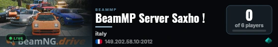 BeamMP Server Saxho ! live status badge