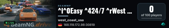 ^l^0Easy ^424/7 ^rWest Coast USA | ^beasy247.net live status badge