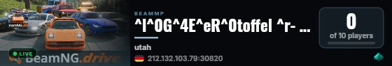 ^l^0G^4E^eR^0toffel ^r- ^l^4Utah ^r- ^o^03 Vehicle live status badge
